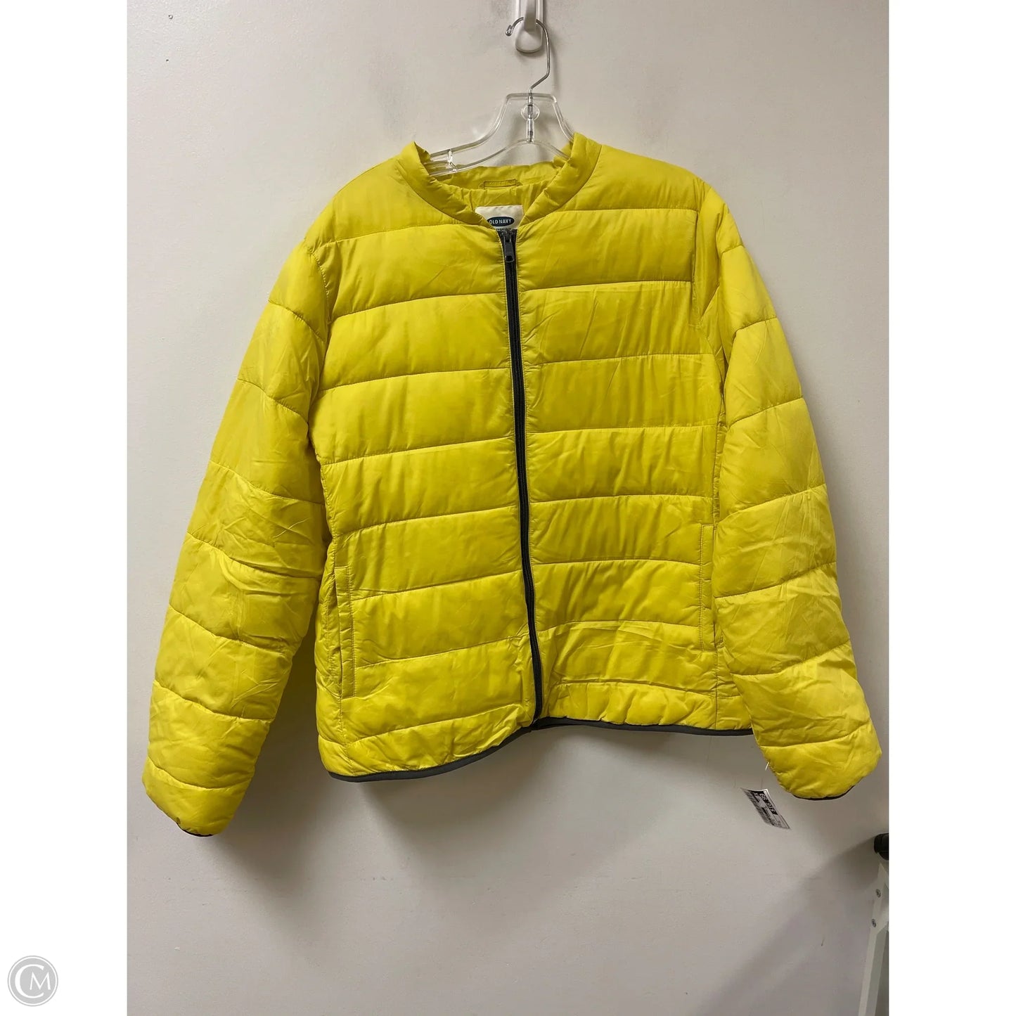 Jacket Puffer & Quilted By Old Navy In Yellow, Size: Xl