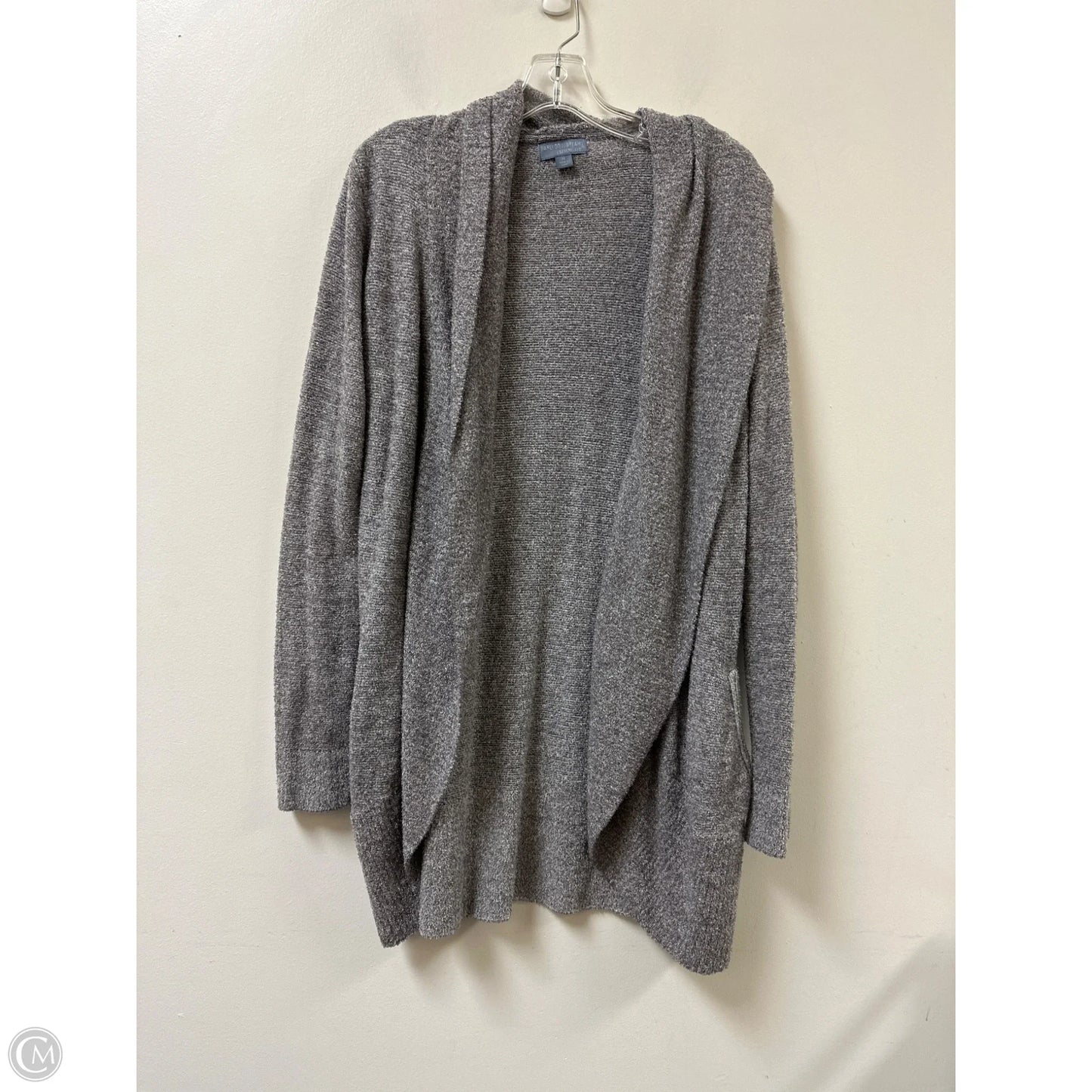 Sweater Cardigan By Barefoot Dreams In Grey, Size: M