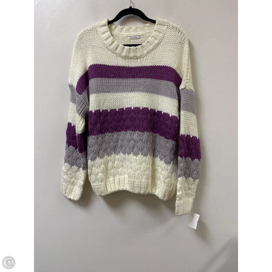 Sweater By Pink Clover In Purple, Size: Xl