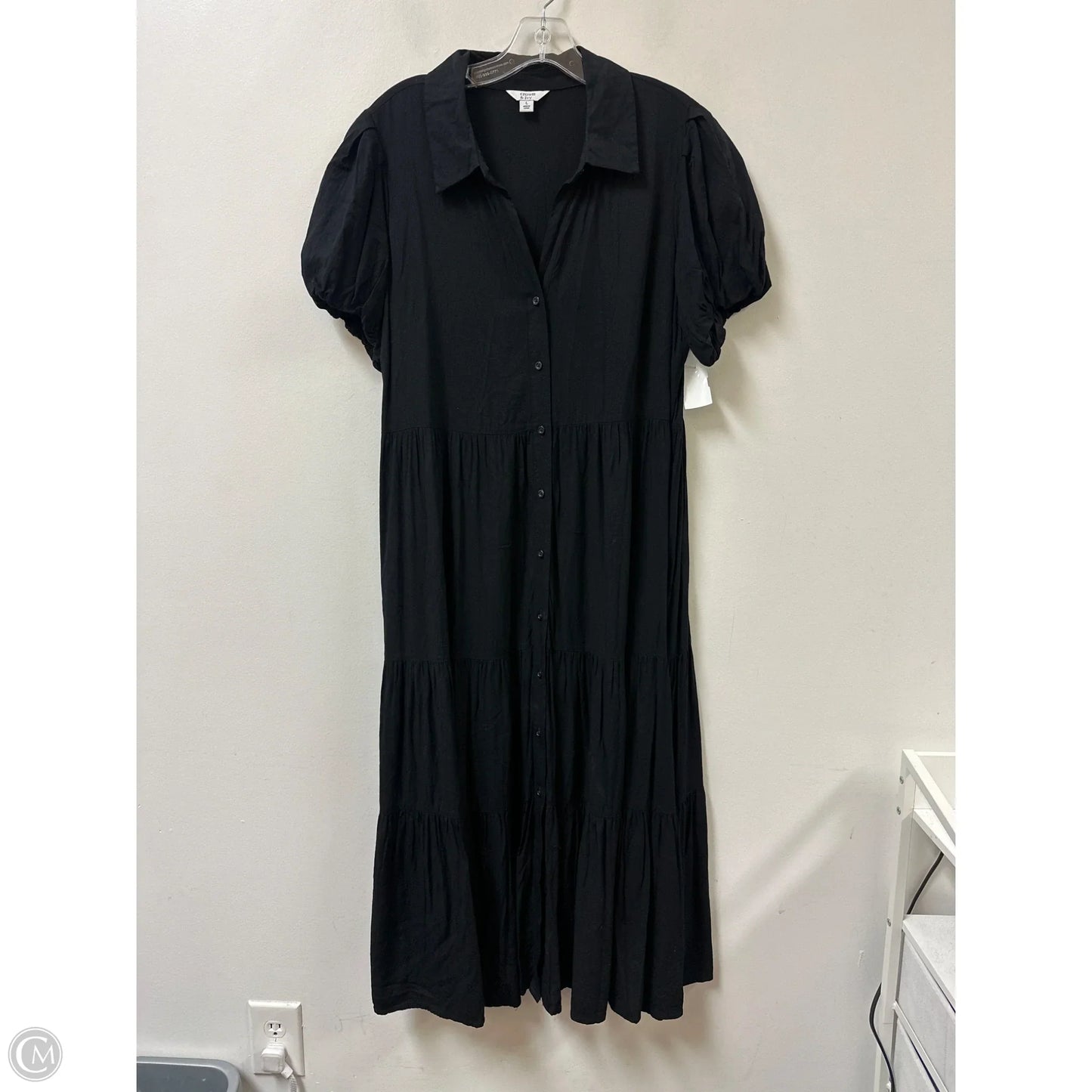 Dress Casual Maxi By Crown And Ivy In Black, Size: L