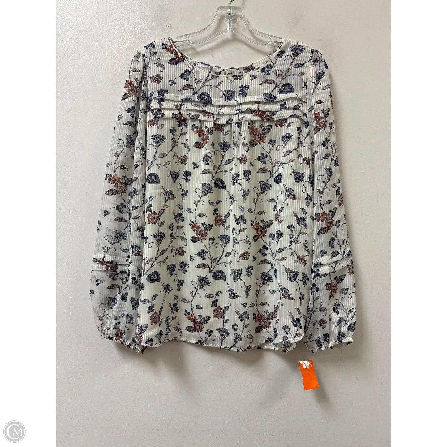Top Long Sleeve By Loft In Navy, Size: M