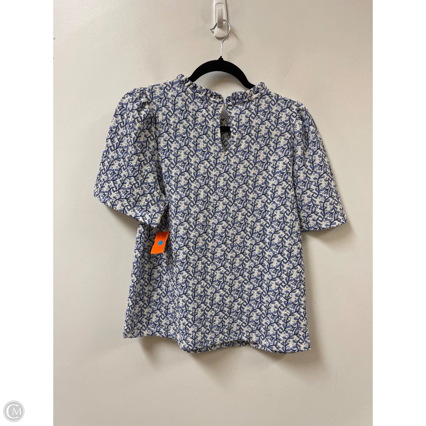 Top Short Sleeve By Loft In Blue, Size: S