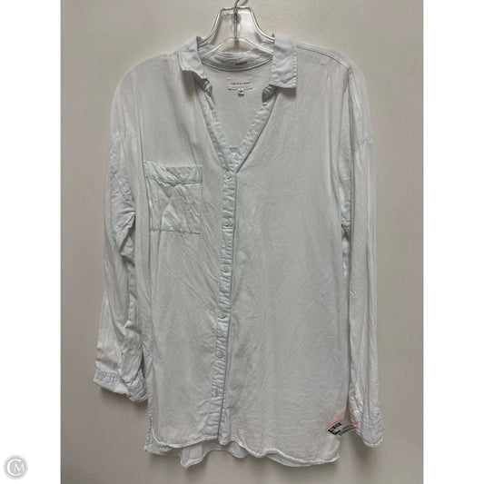 Blouse Long Sleeve By Thread And Supply In Blue, Size: L