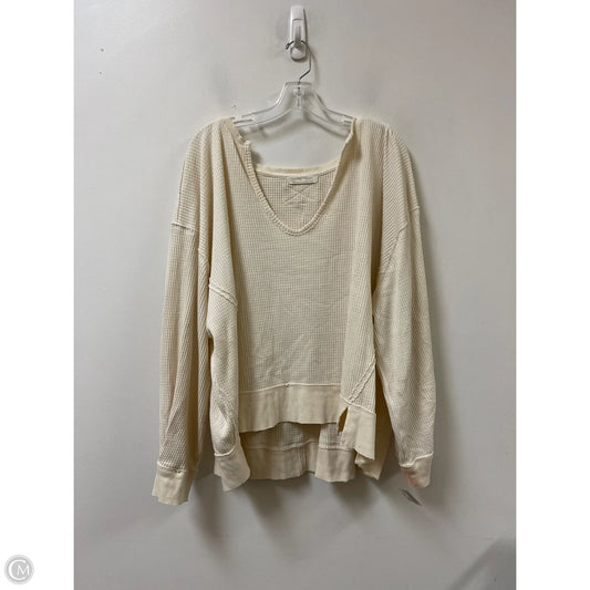 Top Long Sleeve By We The Free In Cream, Size: L