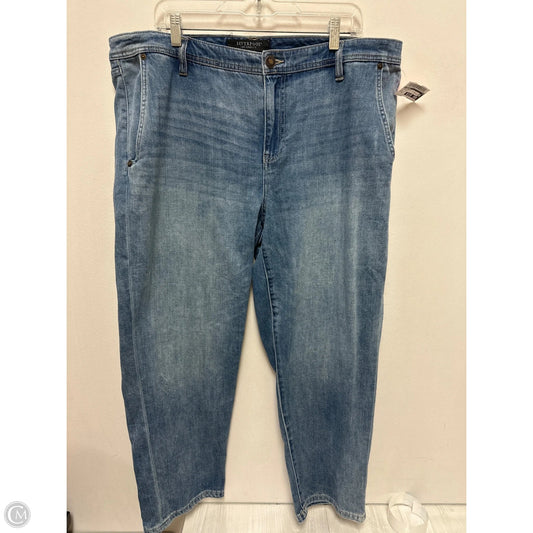Jeans Straight By Liverpool In Blue Denim, Size: 16