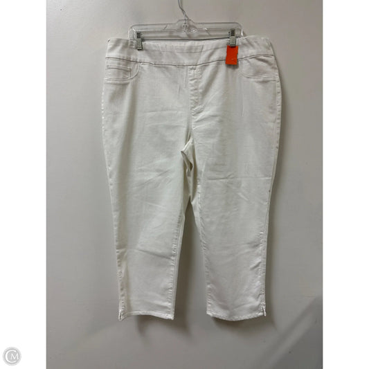 Pants Leggings By Chicos In White, Size: 20