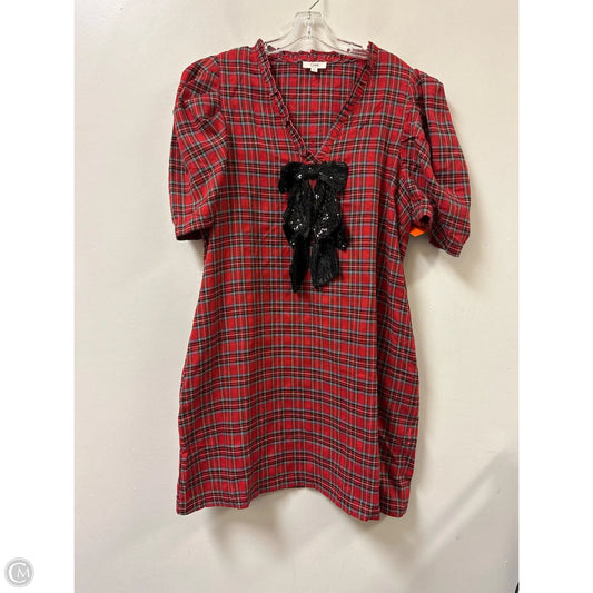 Dress Casual Midi By Oddi In Red, Size: 3x