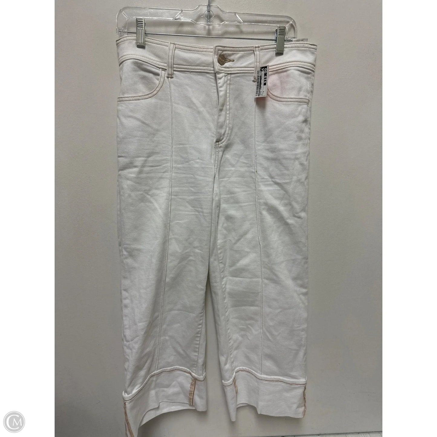 Jeans Wide Leg By Chicos In White, Size: 6