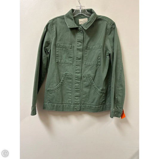 Jacket Denim By Universal Thread In Green, Size: Xs