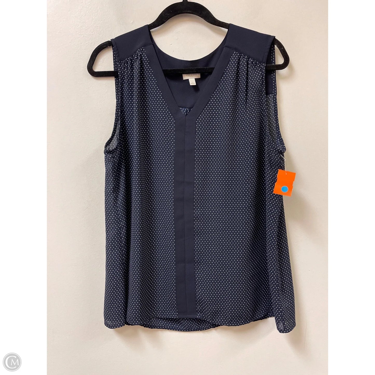 Top Sleeveless By Talbots In Navy, Size: L