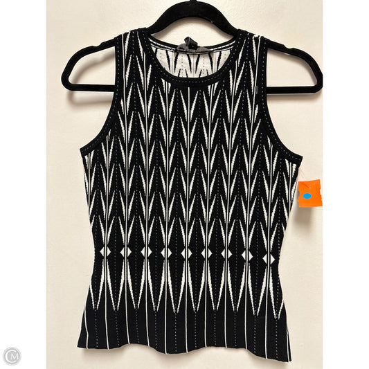 Top Sleeveless By White House Black Market In Black & White, Size: Xs
