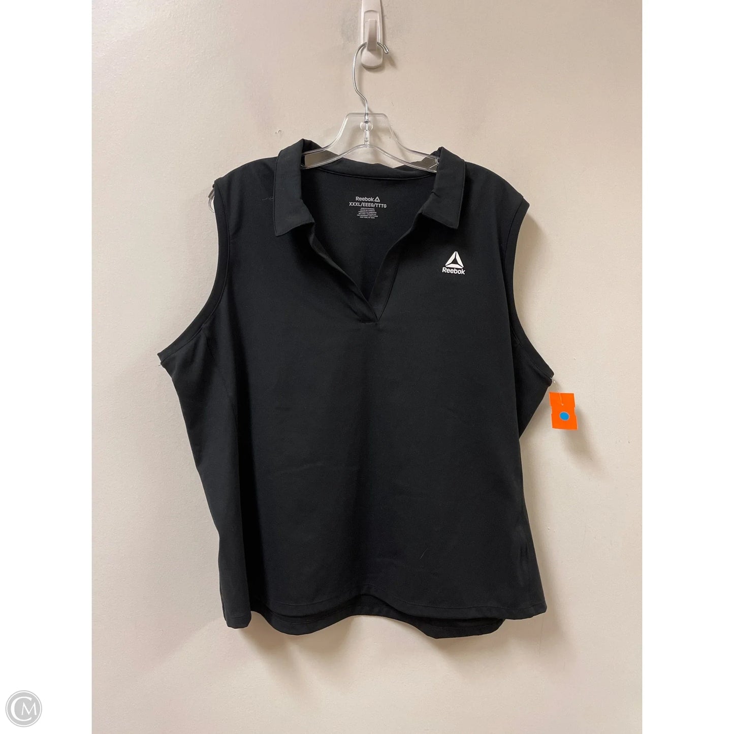 Athletic Tank Top By Reebok In Black, Size: 2x