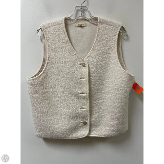 Vest Faux Fur & Sherpa By Madewell In Cream, Size: L