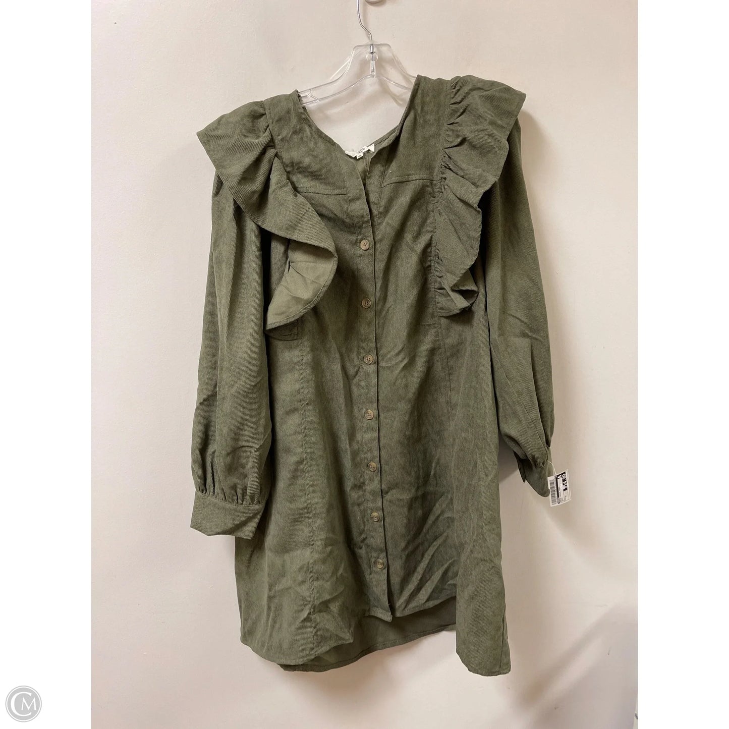 Dress Casual Midi By Entro In Green, Size: Xl