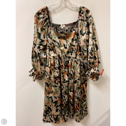 Dress Casual Midi By Entro In Multi-colored, Size: 1x