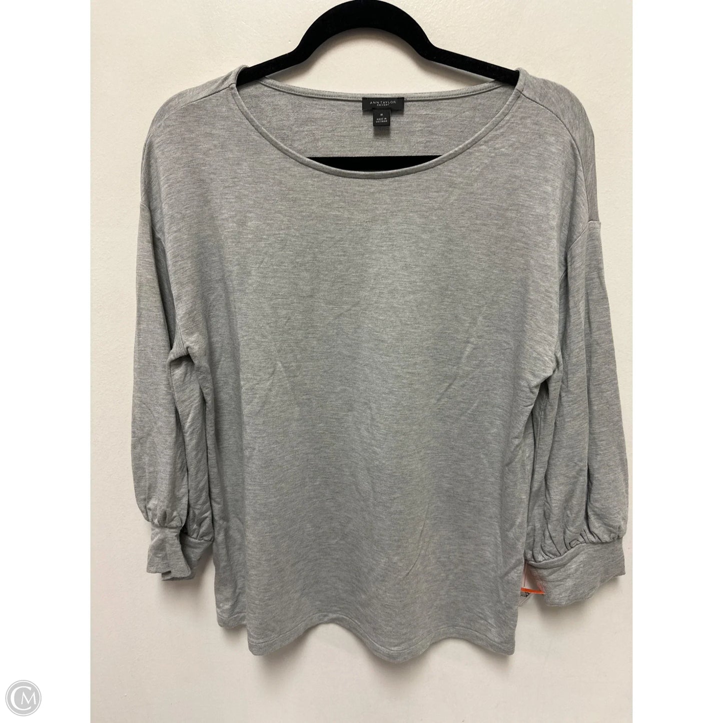 Top Sleeveless By Ann Taylor In Grey, Size: M