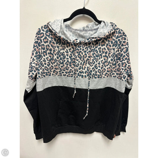 Sweater By Clothes Mentor In Animal Print, Size: L