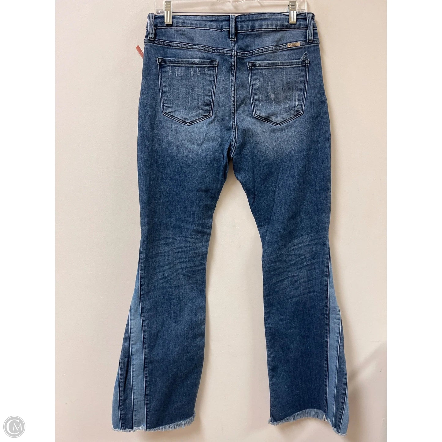 Jeans Wide Leg By Kancan In Blue Denim, Size: 10