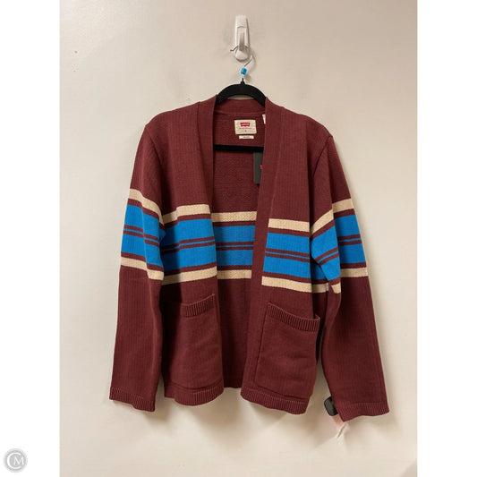 Sweater Cardigan By Levis In Brown, Size: S