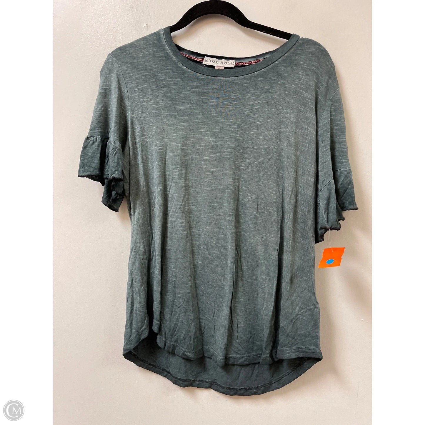 Top Short Sleeve By Knox Rose In Green, Size: M