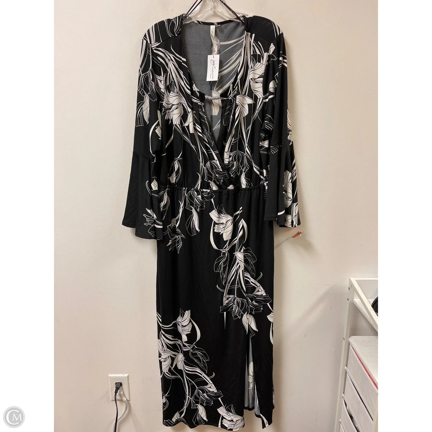 Dress Casual Maxi By Ny Collection In Black, Size: 3x