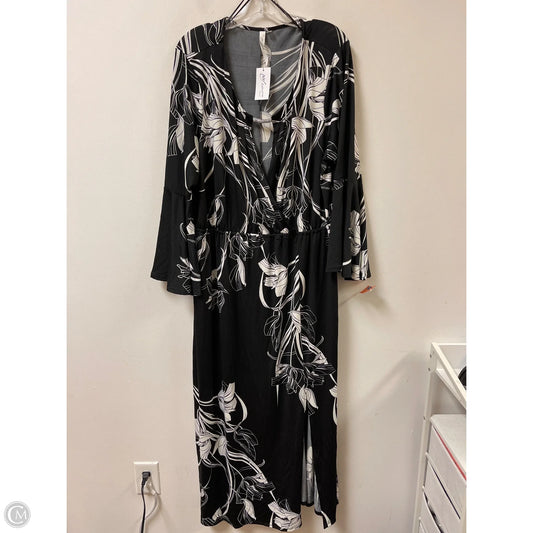 Dress Casual Maxi By Ny Collection In Black, Size: 3x