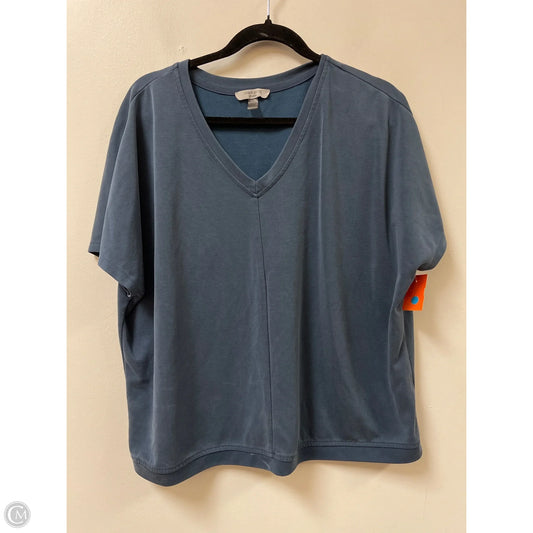 Top Short Sleeve By Cable And Gauge In Blue, Size: L