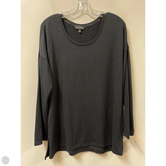 Top Long Sleeve By Banana Republic In Black, Size: L