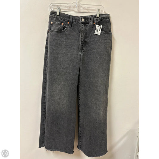 Jeans Wide Leg By Levis In Black, Size: 4