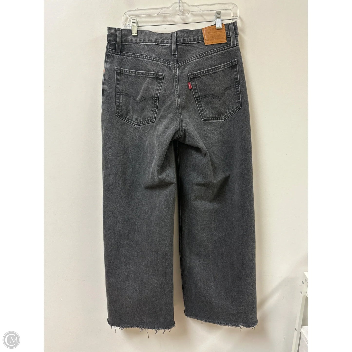 Jeans Wide Leg By Levis In Black, Size: 4