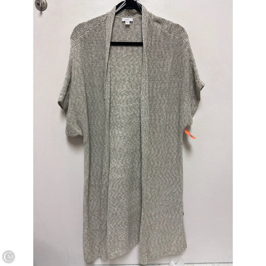 Sweater Cardigan By Pure Jill In Grey, Size: S