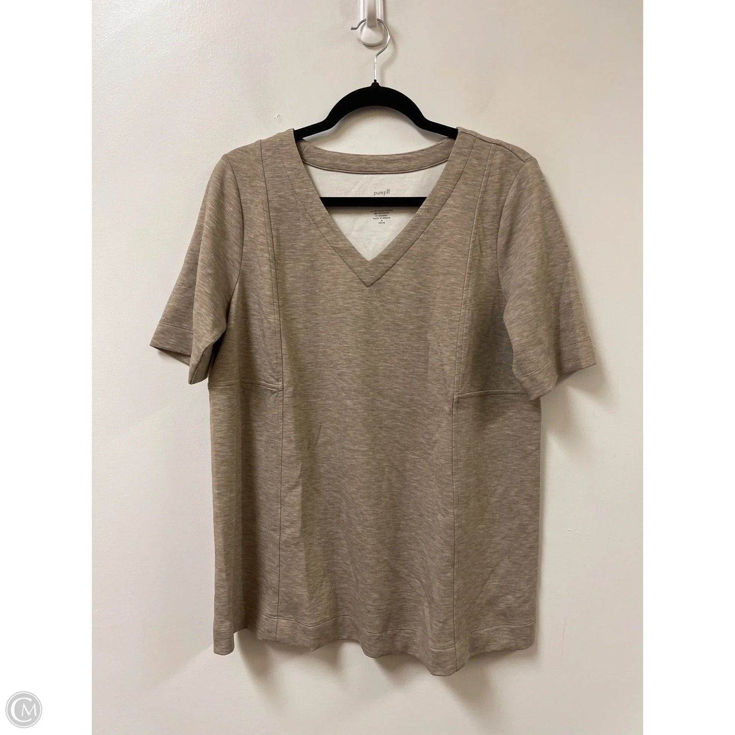 Tunic Short Sleeve By Pure Jill In Brown, Size: M
