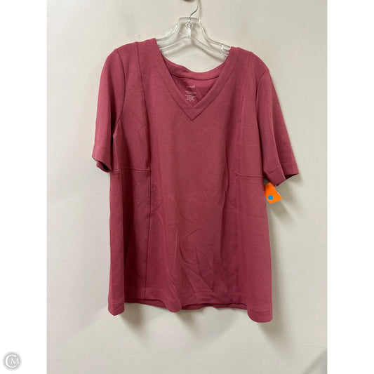 Tunic Short Sleeve By Pure Jill In Pink, Size: M