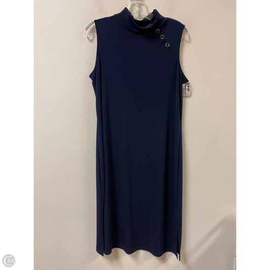 Dress Casual Midi By Susan Graver In Navy, Size: M