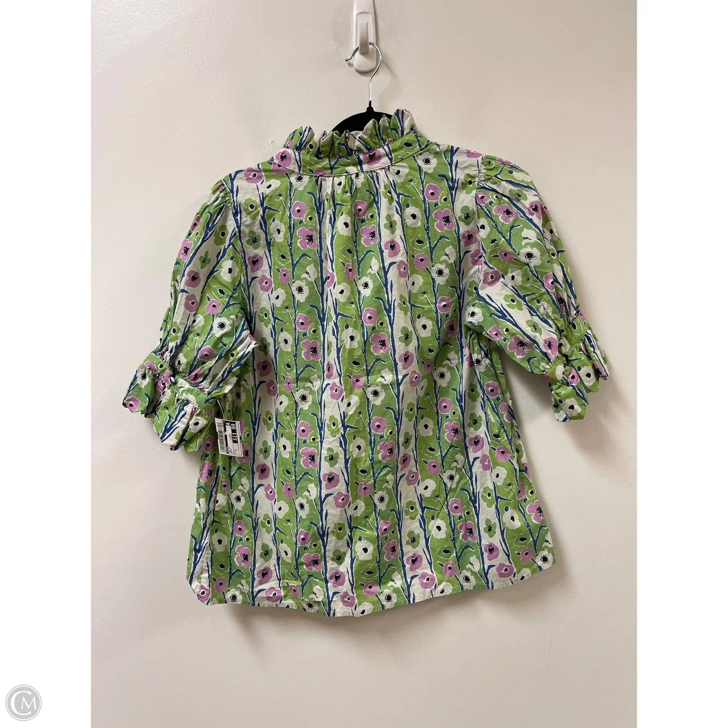 Top Short Sleeve By Entro In Green, Size: S
