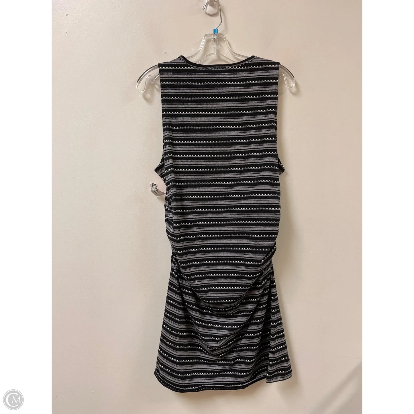 Dress Casual Midi By Loft In Black & White, Size: L