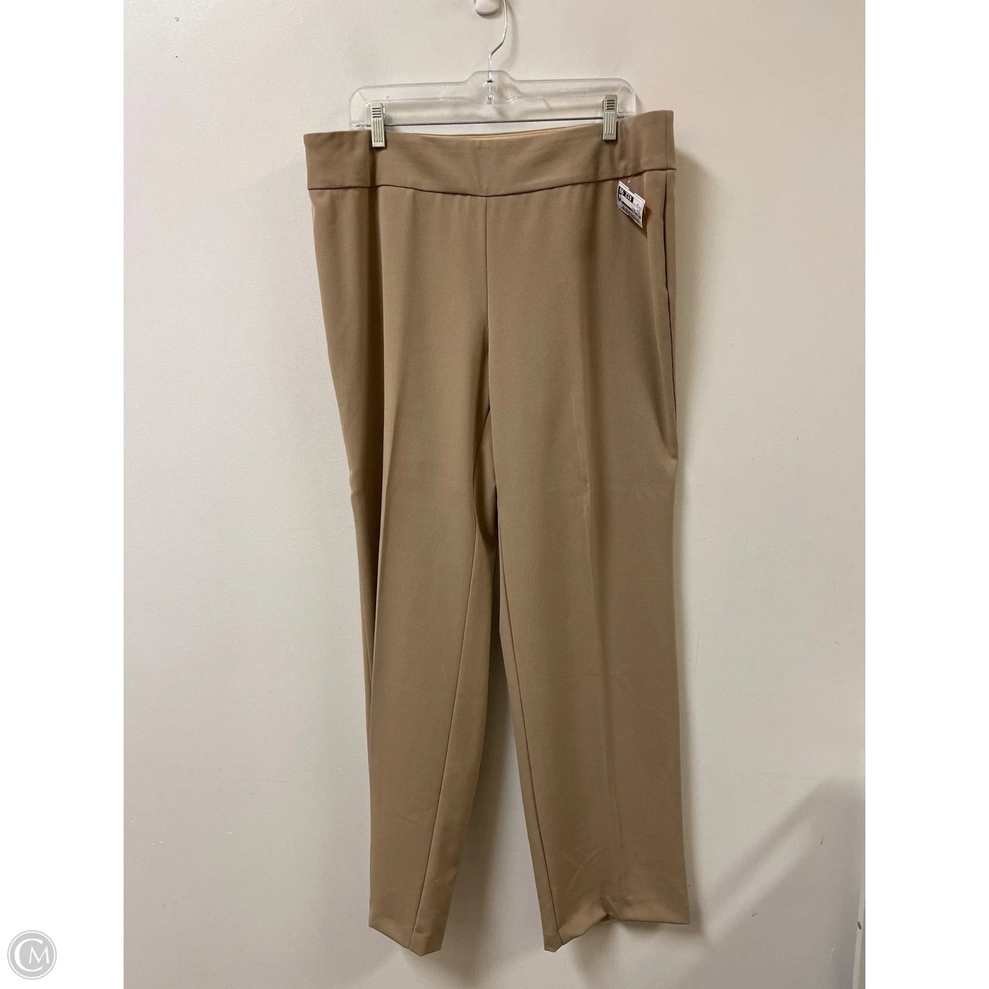 Pants Dress By Investments In Cream, Size: 14