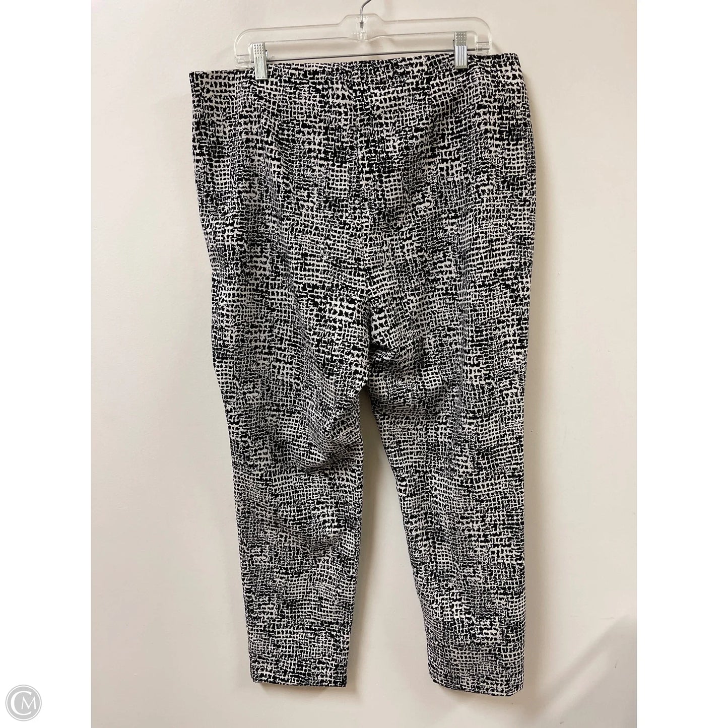 Pants Leggings By Chicos In Black & White, Size: 16