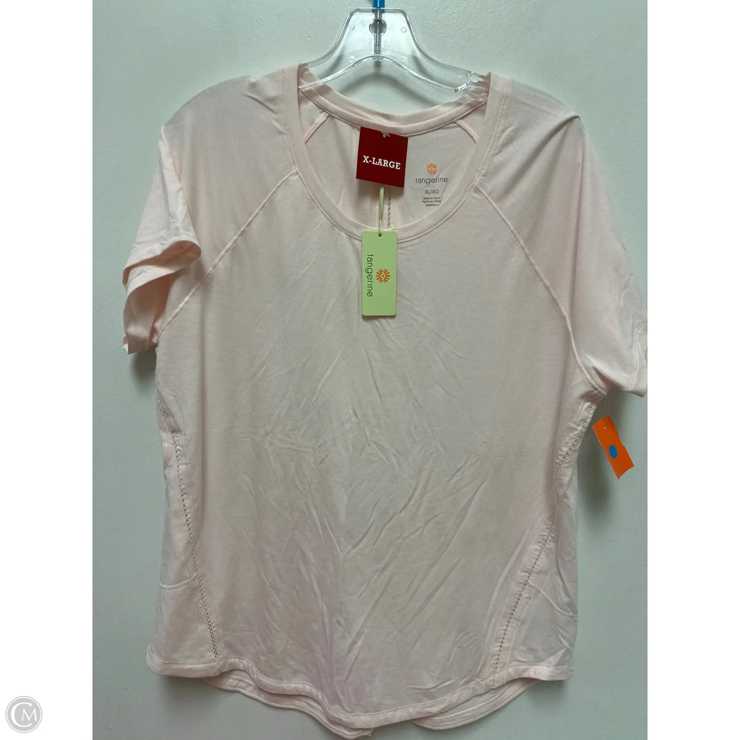Athletic Top Short Sleeve By Tangerine In Pink, Size: Xl