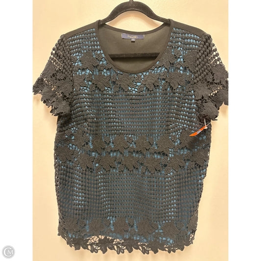 Top Short Sleeve By Rachel Roy In Black, Size: L