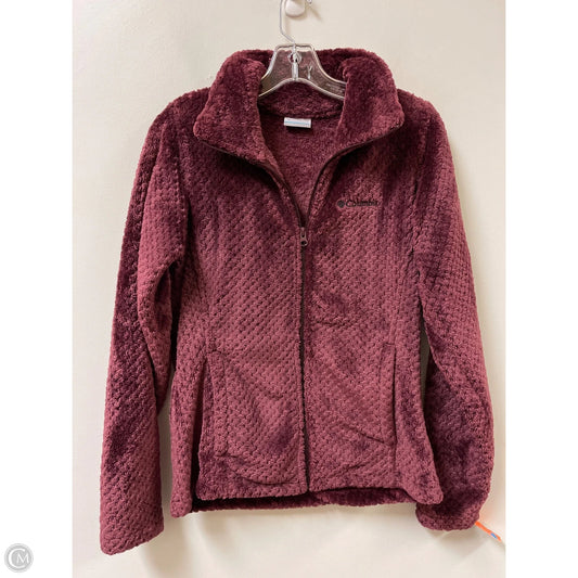 Jacket Faux Fur & Sherpa By Columbia In Red, Size: S