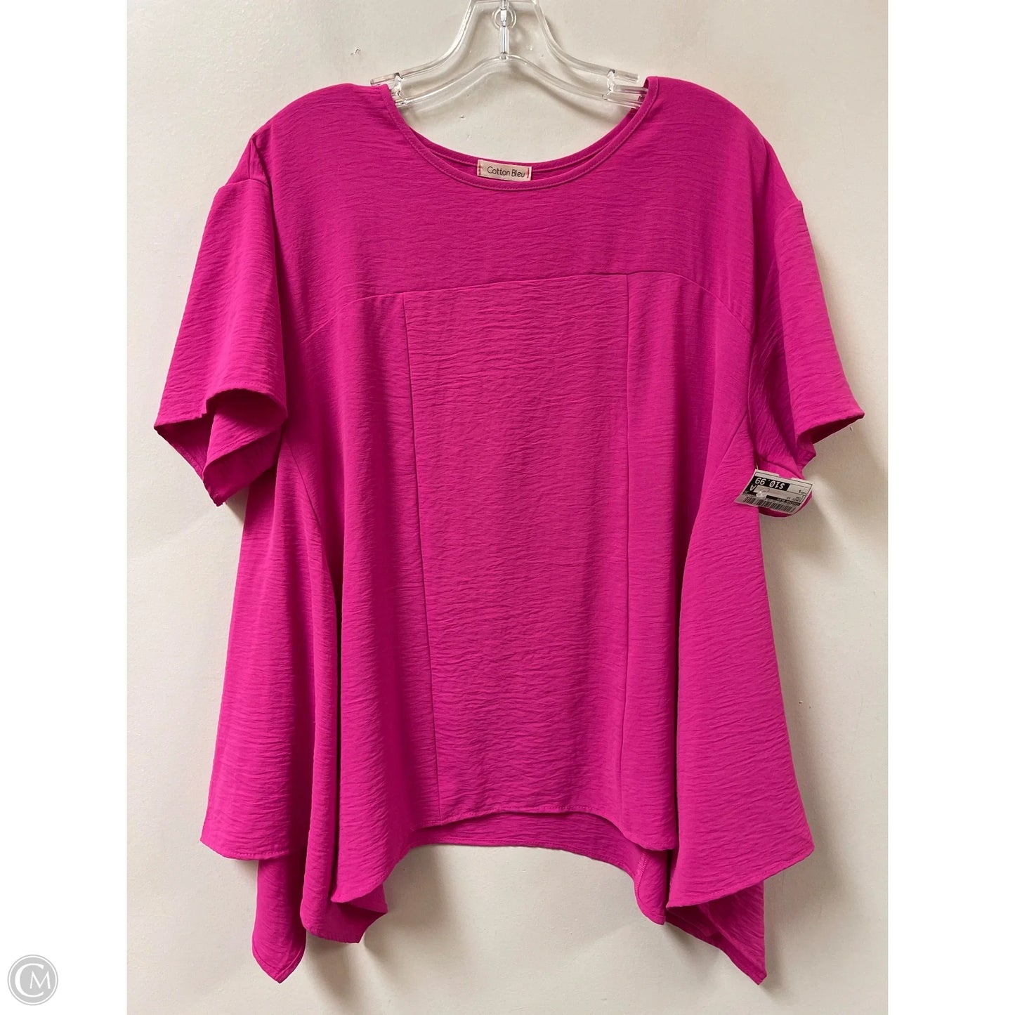 Tunic Short Sleeve By Cotton Bleu In Pink, Size: S