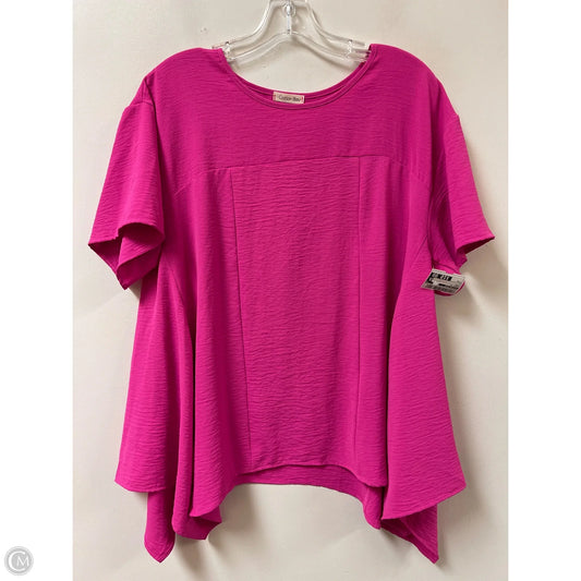 Tunic Short Sleeve By Cotton Bleu In Pink, Size: S