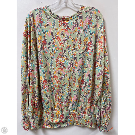 Top Long Sleeve By Clothes Mentor In Green, Size: M