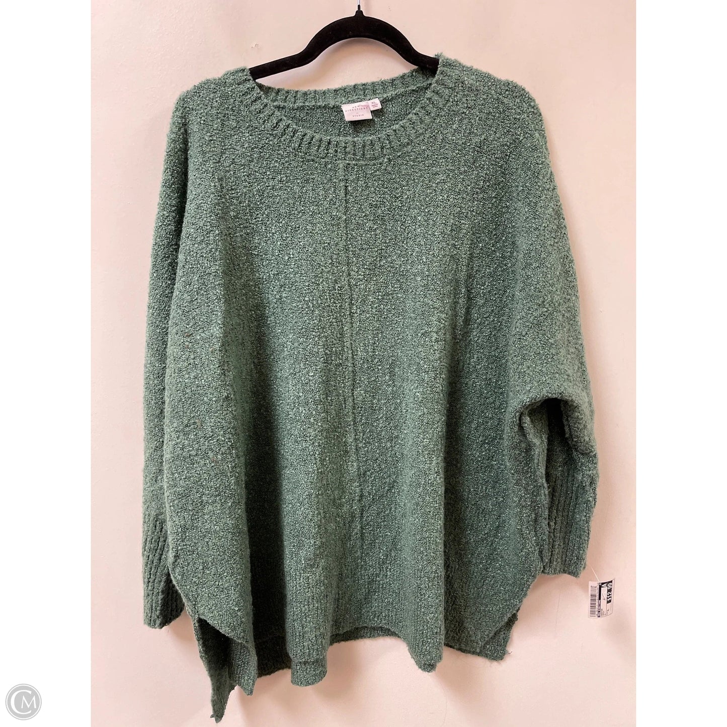 Sweater By New Directions In Green, Size: Xl