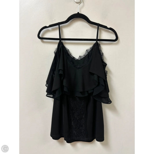 Top Short Sleeve By White House Black Market In Black, Size: Xs