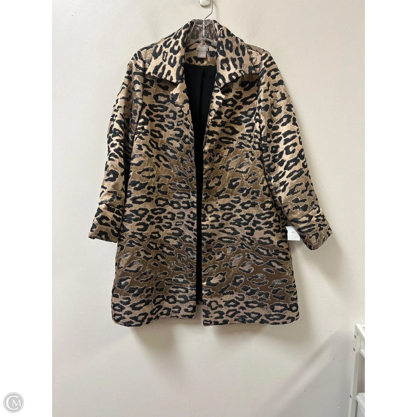 Blazer By Chicos In Animal Print, Size: S