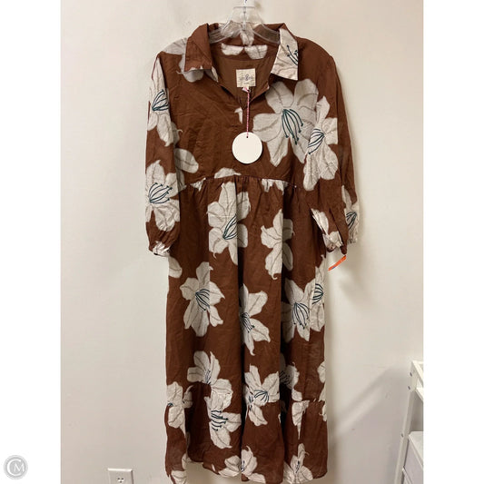 Dress Casual Maxi By Umgee In Brown, Size: M