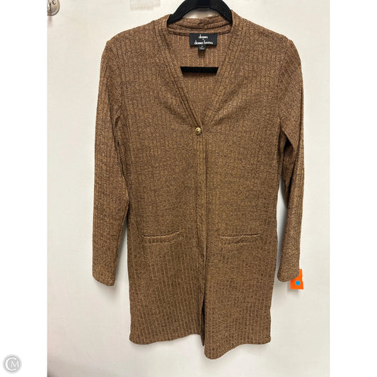 Sweater Cardigan By Dennis Basso Qvc In Gold, Size: S