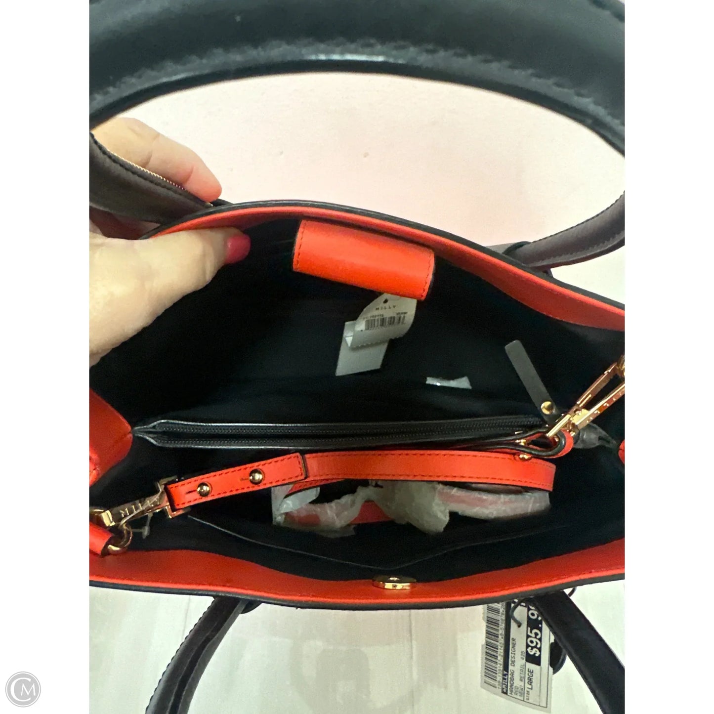 Handbag Designer By Milly, Size: Large